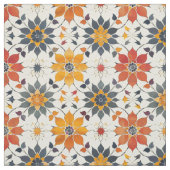 Autumn Floral Tile ファブリック (見本)