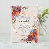 Autumn Floral Wedding Invitation 招待状 (スタンド正面)