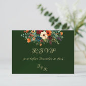 Autumn Floral & Wreath RSVP - Emerald (スタンド正面)