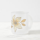 Autumn flower フロストグラスマグカップ (正面右)