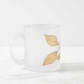 Autumn flower フロストグラスマグカップ (左)