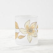 Autumn flower フロストグラスマグカップ (中央)