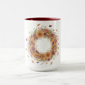 Autumn Flowers and Leaves, Author Natasha Us   マグカップ (中央)