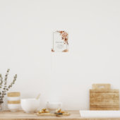 Autumn Flowers Frame Poster ポスター (キッチン)