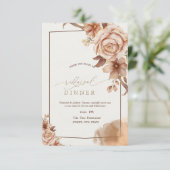 Autumn Flowers Rehearsal Dinner 招待状 (スタンド正面)