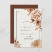 Autumn Flowers Rehearsal Dinner 招待状 (正面/裏面)