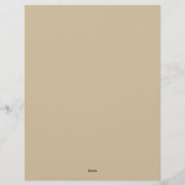 Autumn Flowers Stationery Paper レターヘッド (裏面)