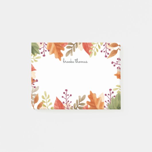 Autumn Foliage Personalized ポストイット (正面)