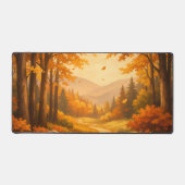 Autumn Forest Illustration Mouse Pad デスクマット (正面)