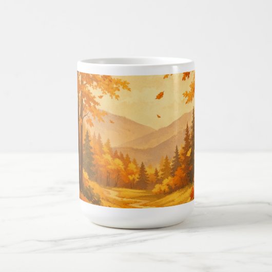 Autumn Forest Nature Mug コーヒーマグカップ (中央)
