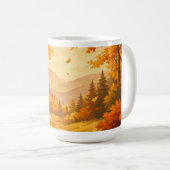 Autumn Forest Nature Mug コーヒーマグカップ (正面右)