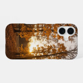 Autumn Forest Sunset Phone Case iPhone 16ケース (裏面横)
