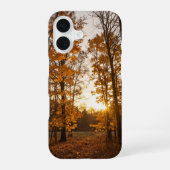 Autumn Forest Sunset Phone Case iPhone 16ケース (裏面)