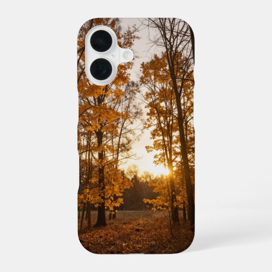 Autumn Forest Sunset Phone Case iPhone 16ケース (裏面)