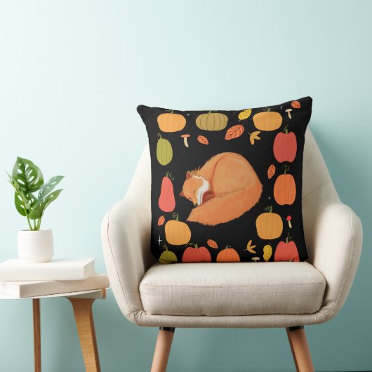 Autumn fox Acrylic Keychain クッション (椅子)