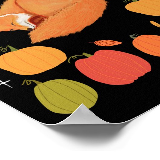 Autumn Fox Print, Value Poster Paper (Matte) ポスター (角)
