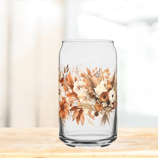 Autumn Garden Printed Can Glasses ガラス缶