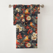 Autumn Garden Towel Birds & Flowers for Their Home バスタオルセット (インサイチュ)