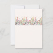 Autumn Garden With Dragonflies Wedding Detail Card 出欠カード (裏面)