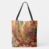 Autumn Garland、美絵画しいTom Thomson トートバッグ (裏面)