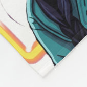 Autumn Girl Art Fleece Blanket – Cozy & Colorful H フリースブランケット (角)