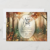 Autumn Glow in the Enchanted Forest Wedding セーブザデート (正面)