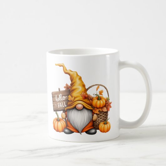 Autumn Gnome コーヒーマグカップ (右)