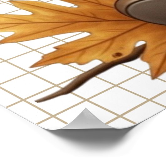 Autumn Gnome Poster ポスター (角)