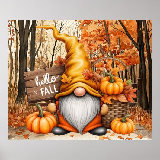 Autumn Gnome Poster ポスター (正面)