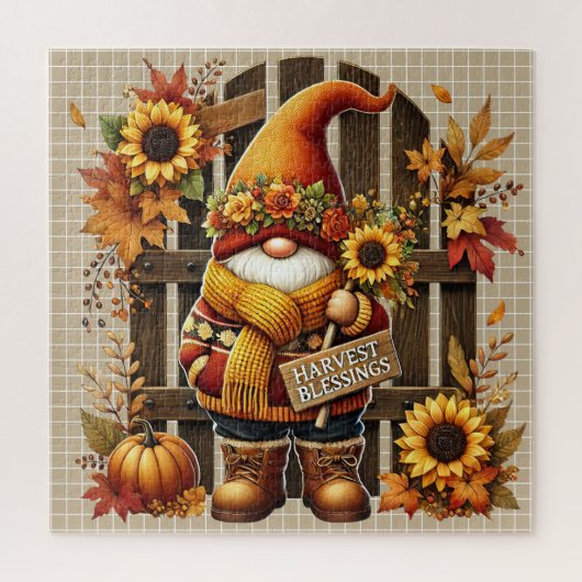 Autumn Gnome Puzzle ジグソーパズル (縦)