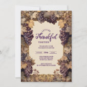 Autumn Grapevine Thanksgiving Celebration 招待状 (正面)