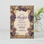 Autumn Grapevine Thanksgiving Celebration 招待状 (スタンド正面)