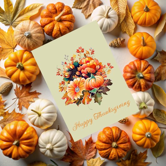 Autumn Gratitude, Thanksgiving invitation カード