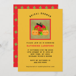 Autumn Halloween Best Bridal Shower 招待状