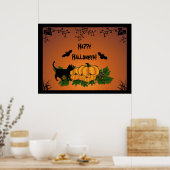 autumn, Happy Halloween ! ポスター (キッチン)