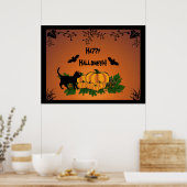 autumn, Happy Halloween ! ポスター (キッチン)