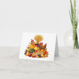 Autumn Harvest Blessings — Thanksgiving Card サンキューカード