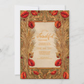 Autumn Harvest Floral Celebration 招待状 (正面)