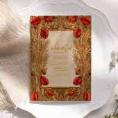 Autumn Harvest Floral Celebration 招待状