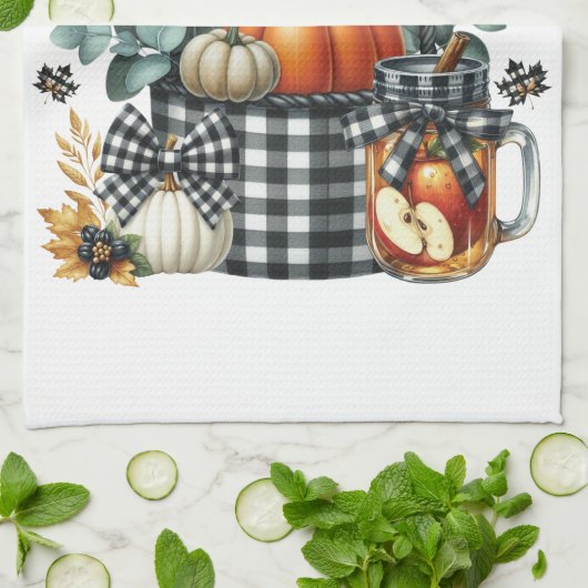 Autumn Harvest Kitchen Towel キッチンタオル (折り畳み)