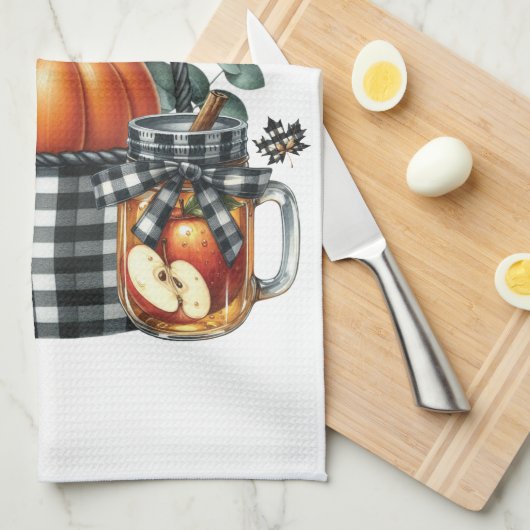 Autumn Harvest Kitchen Towel キッチンタオル (四つ折り)