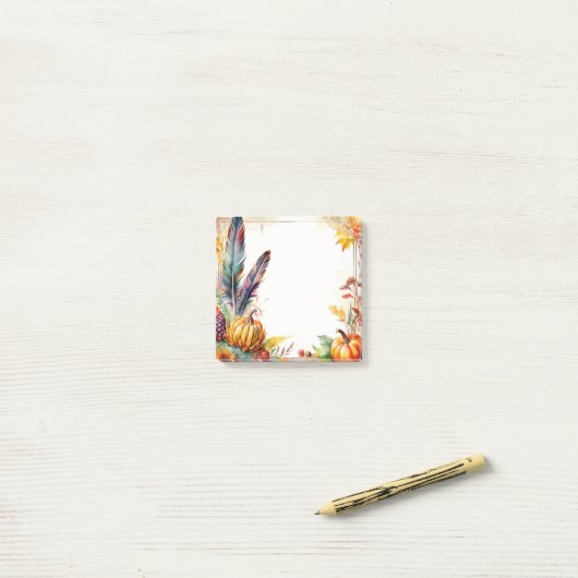 Autumn Harvest Post-It Notes ポストイット (デスク上)