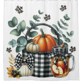 Autumn Harvest Shower Curtain シャワーカーテン