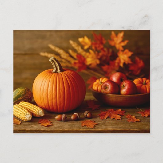 Autumn Harvest Still Life Postcard シーズンポストカード (正面)