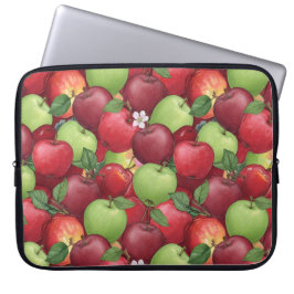 Autumn Harvest Watercolor Apple Pattern ラップトップスリーブ