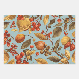 Autumn Harvest Wrapping Paper Set  ラッピングペーパーシート