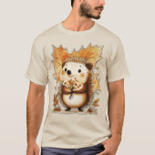  Autumn Hedgehog Tシャツ (正面)