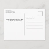 Autumn Highland Cow New Address We've Moved Moving 案内ポストカード (裏面)