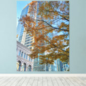 Autumn in City キャンバスプリント (インサイチュ (ウッドフロア))