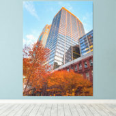 Autumn in City キャンバスプリント (インサイチュ (ウッドフロア))